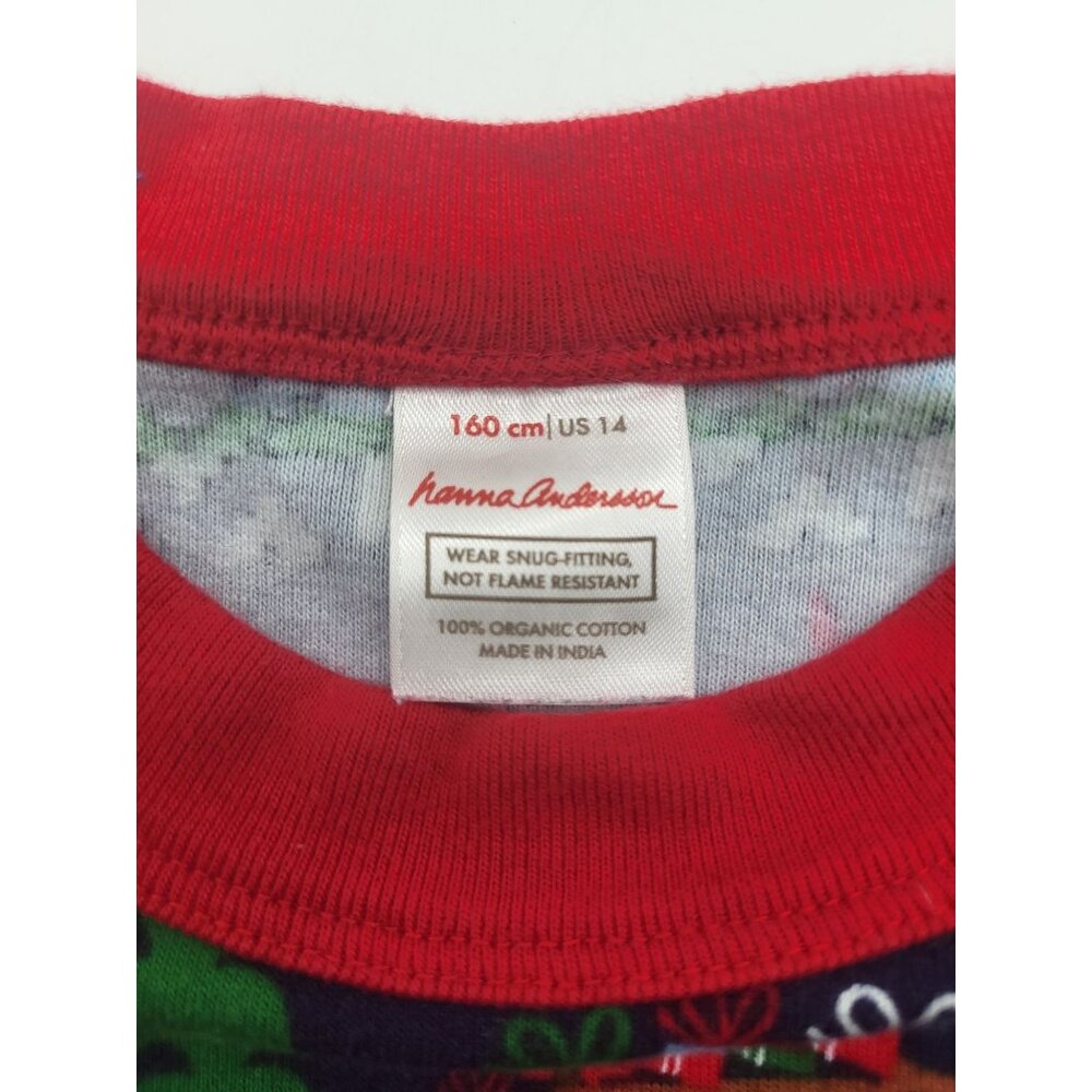 Hanna Andersson Christmas Holiday Gnome Sweet Gnome Fair Isle Pajamas SZ 14 Set - Picture 3 of 6